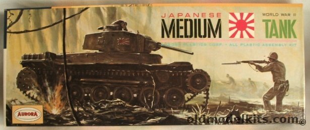 Aurora 1/48 Japanese Type 97 Chi-Ha Medium Tank, 313-98 plastic model kit